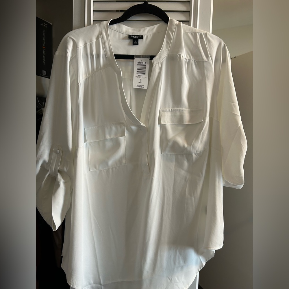 Harper ivory blouse size 1